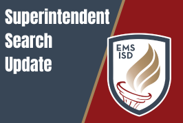  District torch logo with text reading Superintendent Search Update